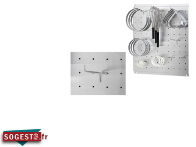 Lot de 3 crochets pour porte ustensiles mural 