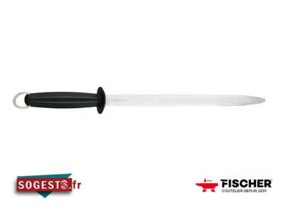 Fusil de boucher FISCHER mèche ovale 30 cm taillage standard manche ECO à garde noir