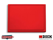 Planche à découper poly DICK avec rigole couleur au choix