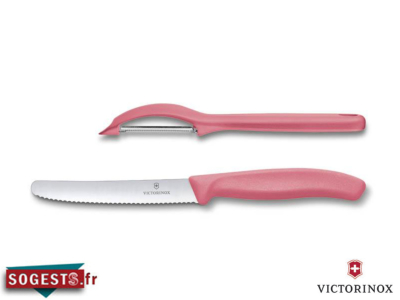 Set 2 pièces VICTORINOX SWISSCLASSIC rouge acidulé