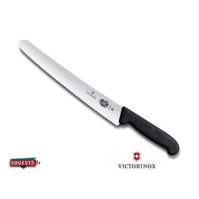 Couteau Pâtissier Lame Dentée 26 cm Manche Fibrox Noir