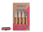 Coffret OPINEL "LES ESSENTIELS DU CUISINIER" manches hêtre