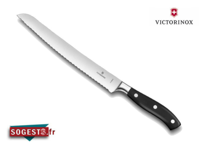 Couteau à pain Victorinox forgé lame 23 cm à dents, manche polyoxyméthylène (POM)