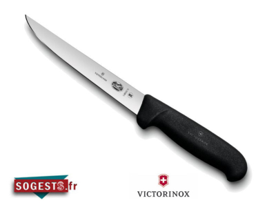 Couteau à désosser/saigner VICTORINOX lame 12 ou 15 cm manche noir