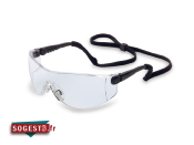 lunettes de protection incolores type 1 OP-TEMA anti-rayures monture bleue ou noire au choix