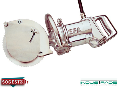 Scie circulaire inox électrique EFA86 400 V triphasée IPX5