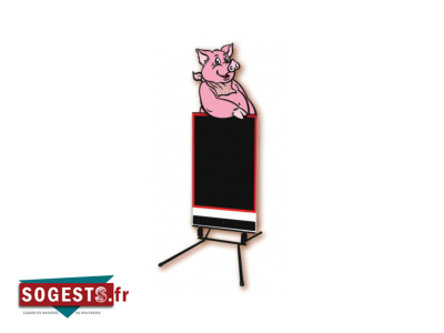 Figurine de trottoir Boucherie « Cochon » 60 x 150 cm