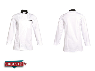 Veste de cuisine ALEX ML coton/poly manches longues