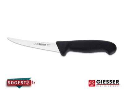 Couteau à désosser GIESSER-MESSER lame courbée rigide 13, 15 ou 17 cm