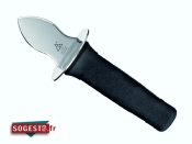 Couteau  hutres Triangle  garde lame losange inox