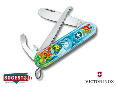Couteau Suisse VICTORINOX "MY FIRST VICTORINOX" modèle Dauphin + scie