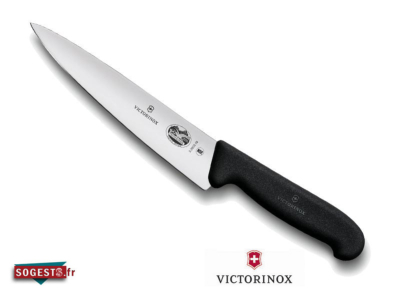 couteau Victorinox éminceur large 25 cm Noir