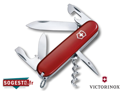 Couteau Suisse VICTORINOX SPARTAN rouge Manche 91 mm. 13 FONCTIONS (8 PIECES).