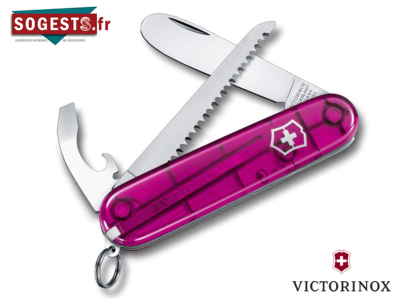 Couteau Suisse VICTORINOX "MY FIRST VICTORINOX" modèle PINK + scie