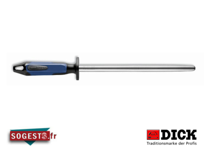 Fusil de boucher DICK "POLIRON" mèche ovale 25 cm manche 2K noir/bleu