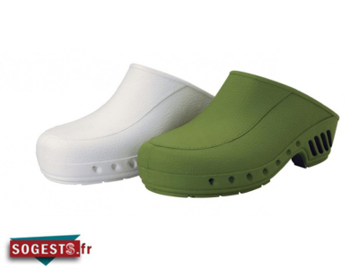 Sabot AUDE stérilisable blanc ou vert au choix