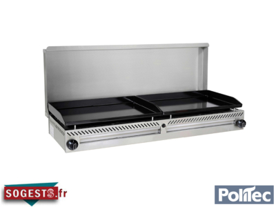 Plancha professionnelle gaz M1200 pour 8 à 20 personnes