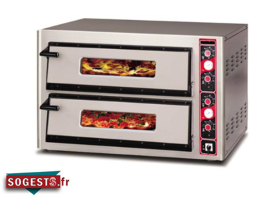 Four à pizza électrique 2 chambres de 6 pizzas