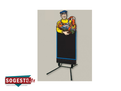 Figurine de trottoir « Poissonnier » 60 x 148 cm