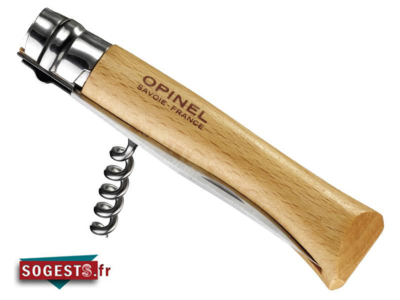 Couteau OPINEL 2 pièces N°10 VRI manche 13 cm hêtre