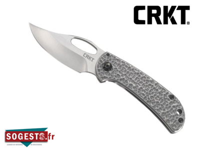 Couteau CRKT « CHEHALEM », lame acier 8Cr13MoV satiné à cran intérieur et à trou