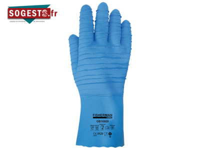 Gant FISHERMANN GB16800 avec enduction de latex rugueux sur support coton