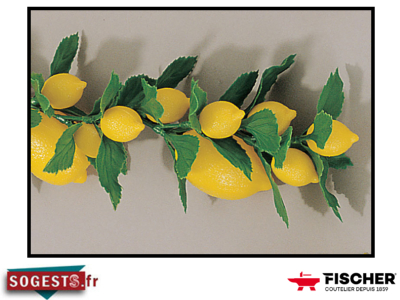 Guirlande de citrons pour décoration de magasin