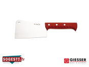 Couperet de boucher GIESSER lame 18 ou 23 cm et manche noir ou rouge au choix