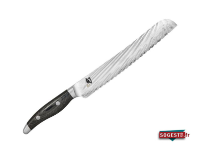 Couteau à pain KAI SHUN NAGARE 23 cm DAMAS inox