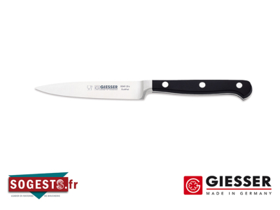 Couteau d'office GIESSER MESSER GASTRO lame 10 cm manche noir