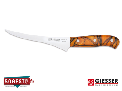 Couteau filet de sole GIESSER PREMIUMCUT 17 cm spicy orange