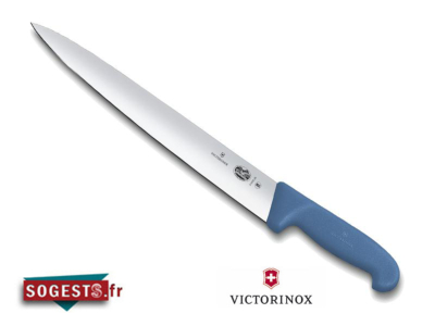 Couteau tranchelard VICTORINOX 30 cm manche bleu
