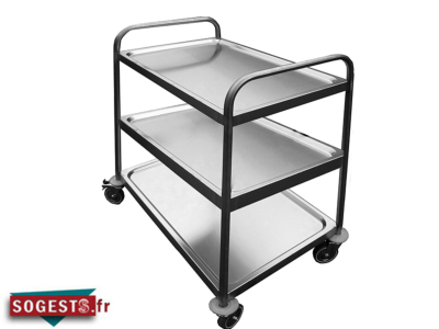 Desserte inox 3 niveaux