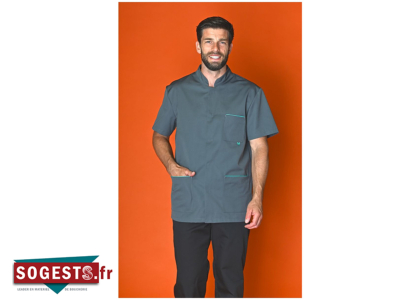 Tunique homme JAMES écoresponsable R-Polycoton manches courtes
