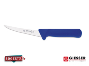 Couteau à désosser GIESSER-MESSER manche droit lame courbée semi-flexible 13 ou 15 cm