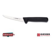 Couteau à désosser GIESSER-MESSER manche droit lame courbée semi-flexible 13 ou 15 cm