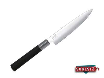 Couteau d'office KAI WASABI BLACK lame 10 cm inox
