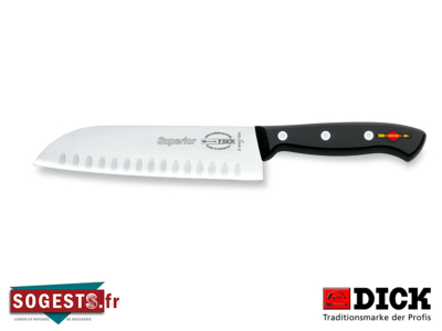 Couteau SANTOKU DICK "SUPERIOR" lame alvéolée 18 cm 