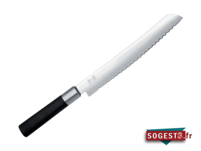 Couteau à pain KAI WASABI BLACK lame 23 cm