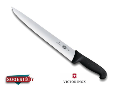 couteau à parer VICTORINOX lame droite 18, 20, 22, 25 ou 30 cm manche noir