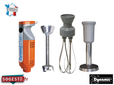 Mixeur plongeant professionnel Dynamix DMX160 TRIO, 1 à 4 L