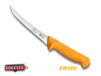 Couteau à désosser SWIBO lame courbée rigide 13 ou 16 cm