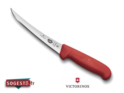 Couteau à désosser VICTORINOX lame courbée semi-flexible rouge