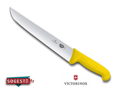 Couteau à parer VICTORINOX lame droite large longueur au choix, manche jaune