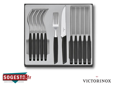 Ménagère 12 pièces VICTORINOX manches Swiss Modern noir