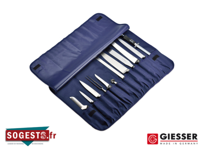 Trousse à couteaux enroulable GIESSER BESTCUT 10 pièces