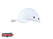 Casquette anti-heurt type base-ball avec calotte moulée en ABS couleur au choix