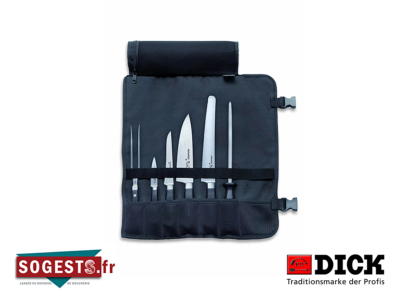 Trousse DICK textile enroulable équipée de 6 pièces série "ACTIVECUT"