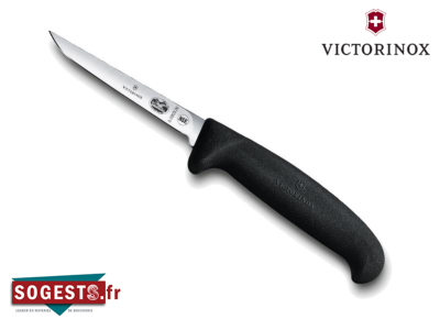 Couteau à volaille lancette VICTORINOX lame droite rigide 8 cm manche noir 