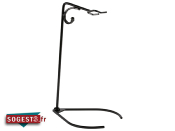 Porte-brochette médiéval fer forgé socle métal